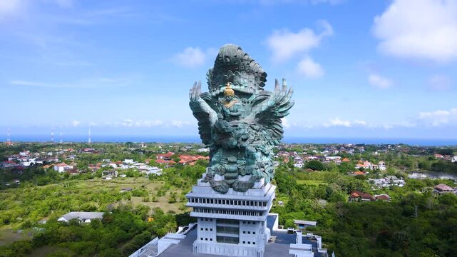 aerial view GWK Cultural Park is home to some of the most iconic cultural landmarks in Bali, including the magnificent Garuda Wisnu Kencana statue