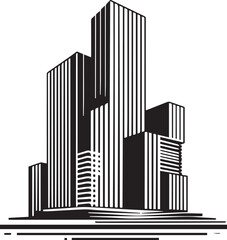 abstract city skyline