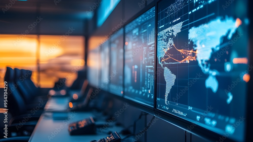 Poster airline center utilizing iot technology to provide real time monitoring and optimization of fleet pe