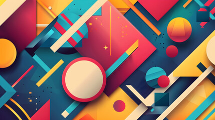 Colorful geometric background
