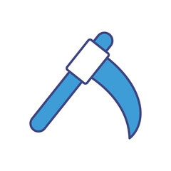 Scythe icon vector stock illustration