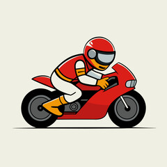 moto racr vector illustration
