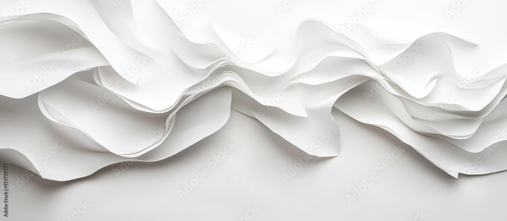 Fototapete White paper backdrop. with copy space image. Place for adding text or design