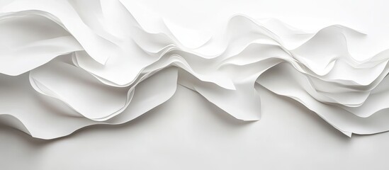 Fototapeta premium White paper backdrop. with copy space image. Place for adding text or design