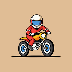 Obraz premium moto racr vector illustration