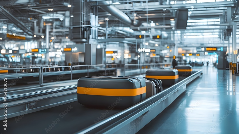 Poster streamlined baggage handling through iot powered airport systems enhancing efficiency reducing error
