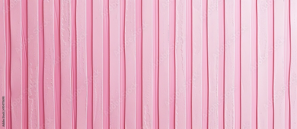 Poster Abstract background created from corrugated paper for pink applications Space for text Texture Vertical stripes. with copy space image. Place for adding text or design