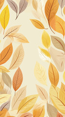 Vector foliage pattern frame