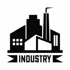 Industry Factory building logo for all company vector 