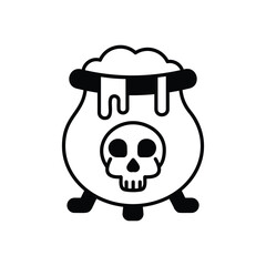 Cauldron icon vector stock illustration