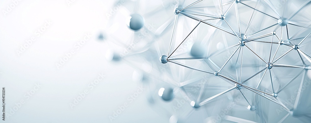 Poster abstract 3d wireframe structure of a website layout, futuristic web development visualization, digit