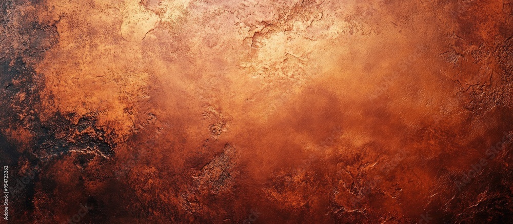 Poster Copper textured background Metal surface Proper lighting. with copy space image. Place for adding text or design