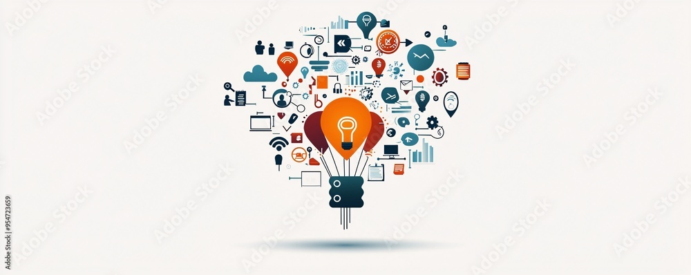Poster animated svg icons being created on a digital canvas, web animation design, dynamic web content.