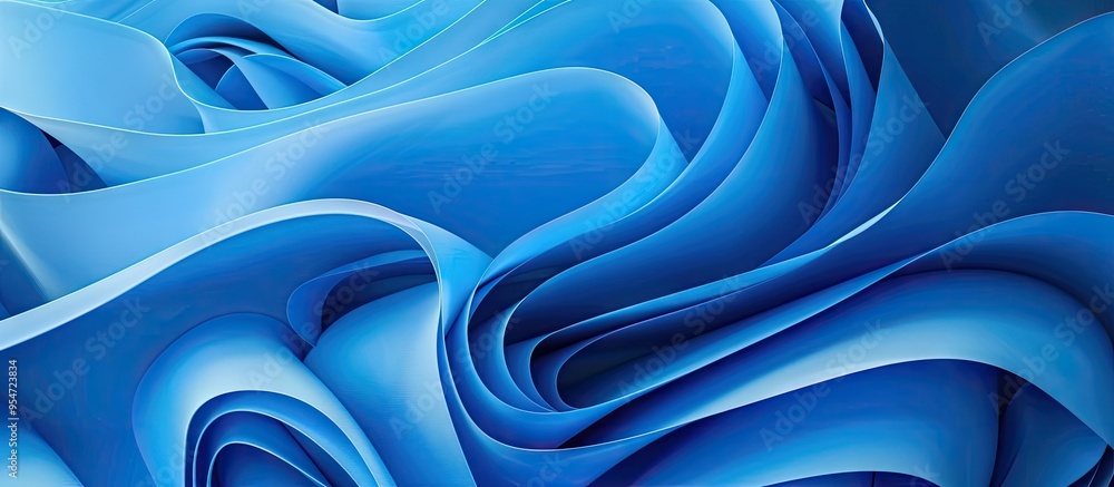 Aufkleber Abstract background featuring a blue paper texture. with copy space image. Place for adding text or design