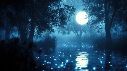 Enigmatic glow creating mystical ambiance