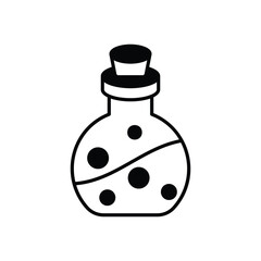 Potion Bottle icon vector stock illustration