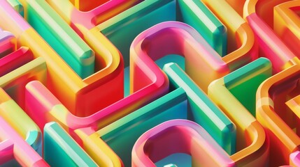 Fototapeta premium A light background with multicolored lines