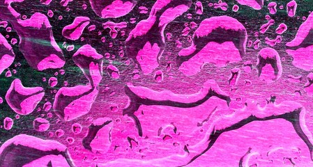 Oldschool Hip Hop background texture - water drops on a pink surface