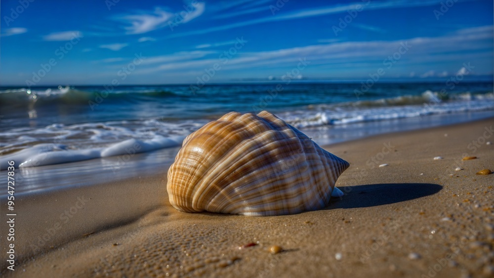 Poster  shell on the beach