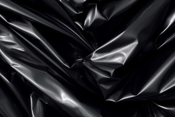 Many Pile of black plastic garbage bags, texture