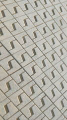 Pavimento de acera de motivos geométricos para usar como fondo