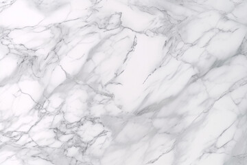 Obraz premium Detailed view of a white marble texture, showcasing the intricate patterns and smooth surface of the marble
