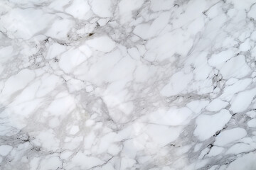 Obraz premium Detailed view of a white marble texture, showcasing the intricate patterns and smooth surface of the marble. The texture appears glossy and elegant, with subtle veins and variations