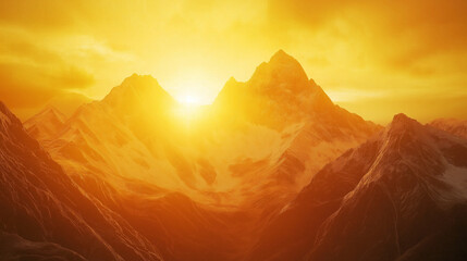 enhancing the and breathtaking nature of the mountainous landscape, sunrise in the mountains, sunset in the mountains, sunrise in the mountains