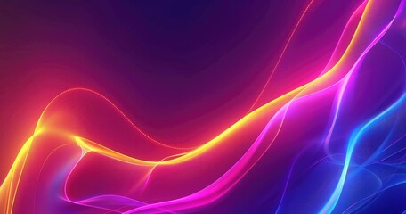 A vibrant abstract design featuring flowing lines and bright colors, ideal for backgrounds or digital art projects.