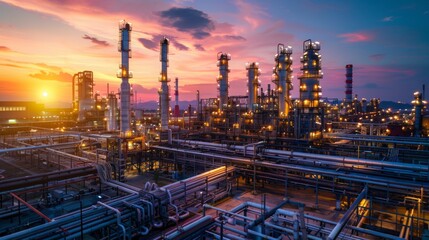 an oil refinery