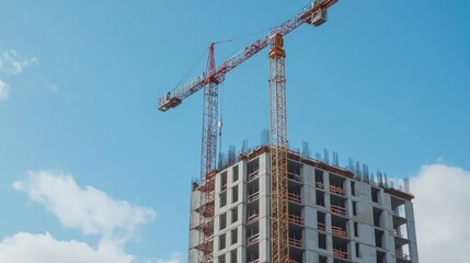 Construction Site with Cranes