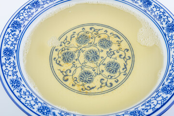 A bowl of hot fried lard