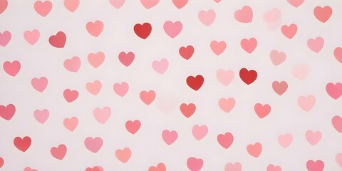 Hearts Loving Valentine Day Background Sweet Romance Cute Pink and Red 