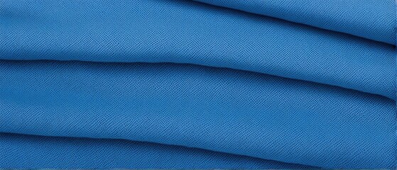 Fototapeta premium Cloth folds blue satin fabric silk background