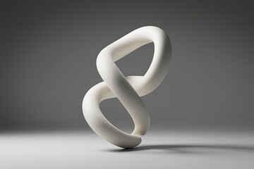 Twisted 3D Segments in a Modern Abstract Visualization