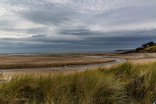 Plage du Thar, &agrave; Saint-Pair-sur-Mer, Manche, Cotentin, Normandie, France