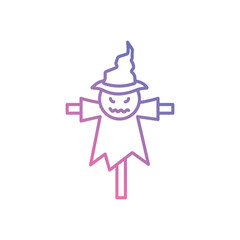 Scarecrow icon vector stock illustration
