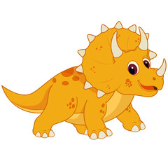 Cute Triceratops Dinosaur Illustration © uigodesign