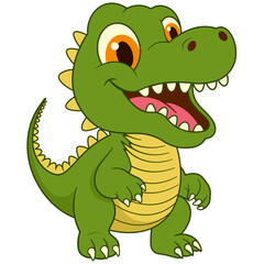 Cute Tyrannosaurus Rex Dinosaur Illustration