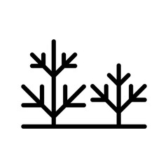 Drought icon in thin line style vector illustration graphic design