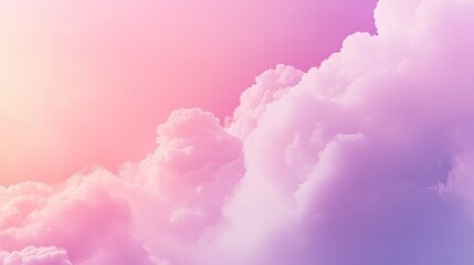 Soft pink and purple clouds with a dreamy ethereal glow.