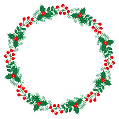 Christmas frame and borders.Hand drawn