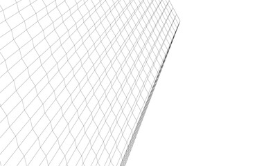 Architectural background vector 3d illustration on white background