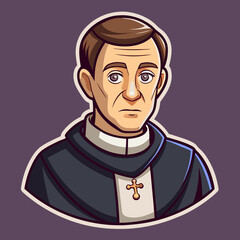 Fototapeta premium vector illustration of priest