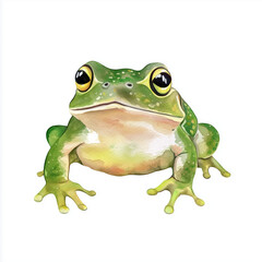 Obraz premium frog cartoon watercolor Clip Art