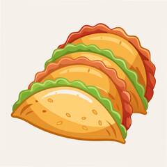 Stylized Empanadas Vector Clip Art: Perfect for Graphics and Design