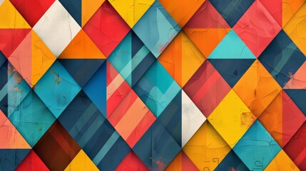 Describe the impact of geometric patterns on visual branding. How do these patterns contribute to brand recognition