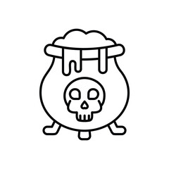 Cauldron icon vector stock illustration