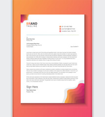 Letterhead template