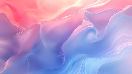 Obraz premium Serene Pastel Gradient Abstract Background with Tranquil Pink and Blue Tones